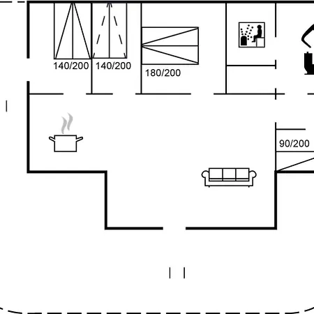 Дом отдыха Thorgot - 400m From The Sea By Interhome Nedre Lysabild